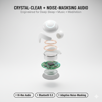 SleepShield Buds - Comfort, Quiet, and Calm. All Night Long.