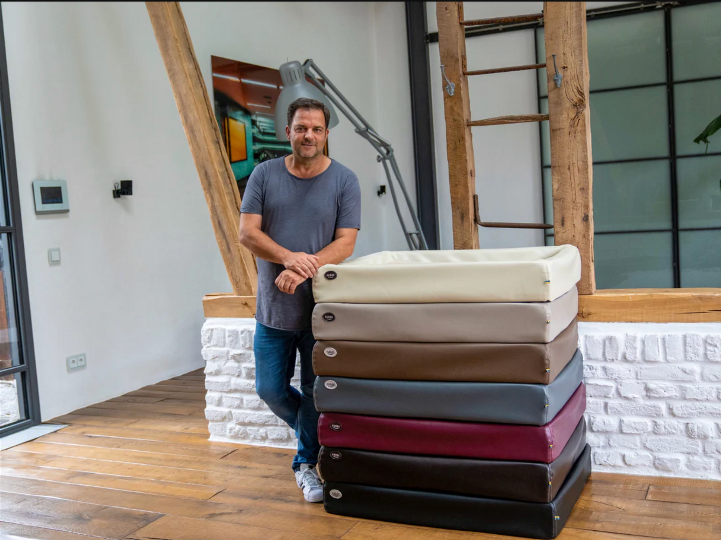 PawBed THE Orthopedic Dog Bed In Imitation Leather