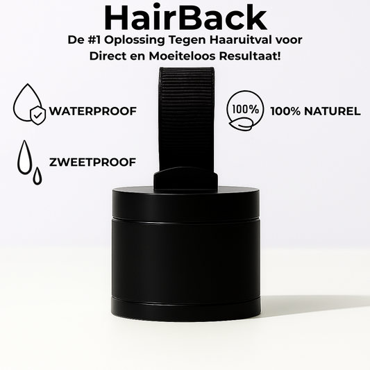HairBack Geen transplantatie nodig. Gewoon HairBack