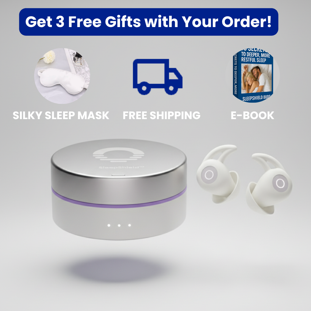SleepShield Buds - Comfort, Quiet, and Calm. All Night Long.